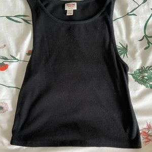 ribbed black tank